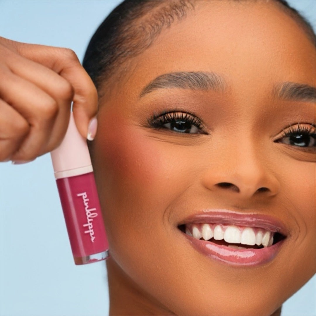 Valentine's Day Bundle medium to deep model with Everlasting Liquid Blush Rich