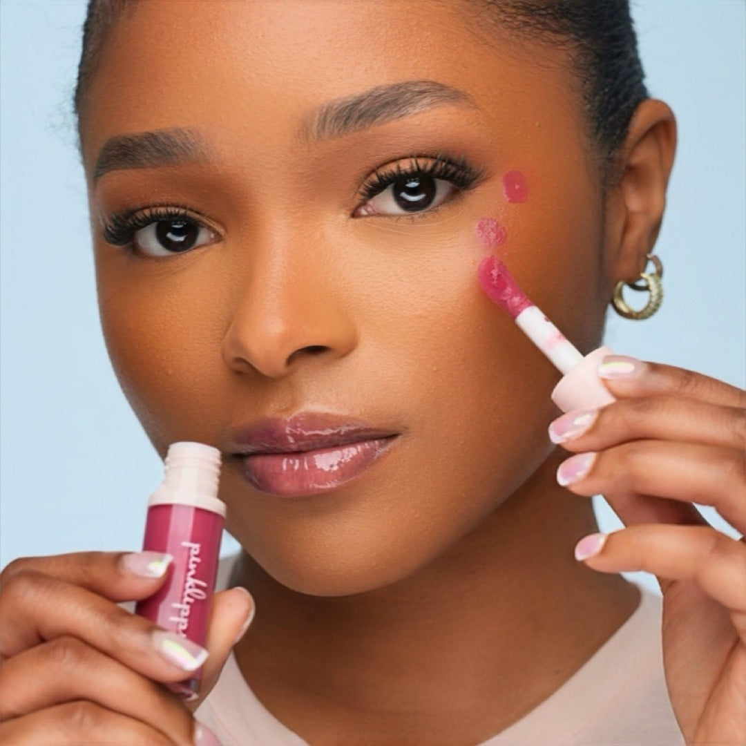 medium to deep model with Everlasting Liquid Blush Rich