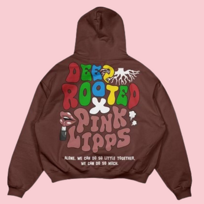 Deep Rooted x Pink Lipps Hoodie