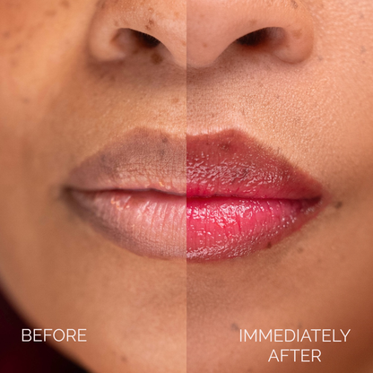 cherry lip sleeping mask before and after