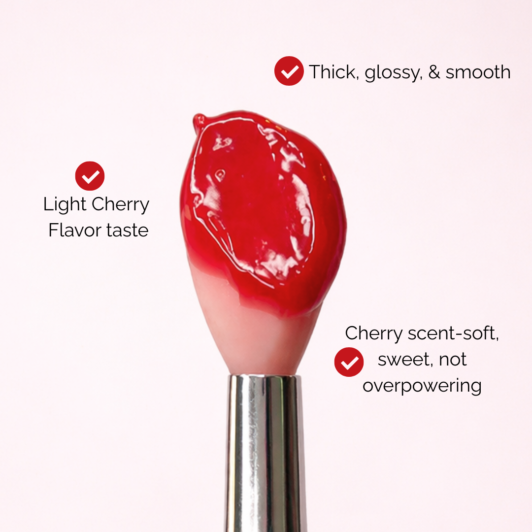 cherry lip sleeping mask swatches