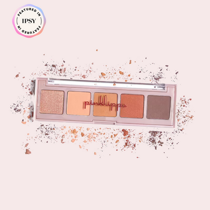 Pink Lipps Fall Sweet Fall Eyeshadow Palette front view on white background – 5 autumn-inspired shades in shimmer and matte finishes from Ipsy