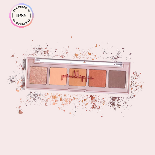 Pink Lipps Fall Sweet Fall Eyeshadow Palette front view on white background – 5 autumn-inspired shades in shimmer and matte finishes from Ipsy