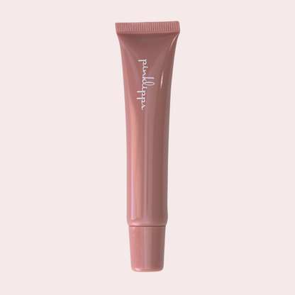 Pink Lipps HER LippEase Tinted Lip Treatments tube on white background – sleek nude lip balm in nude tube