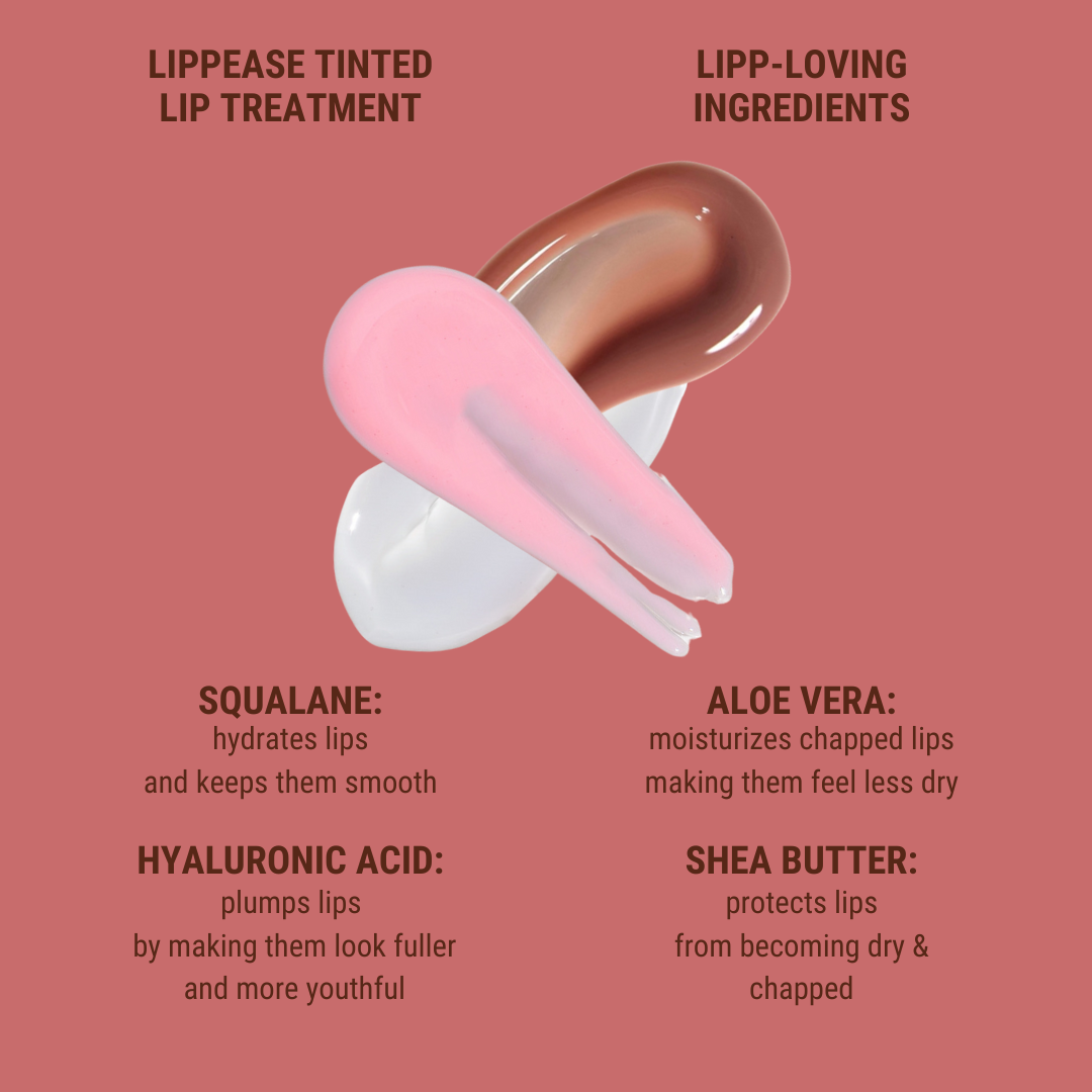 Pink Lipps major ingredient list for LippEase Tinted Lip Treatments