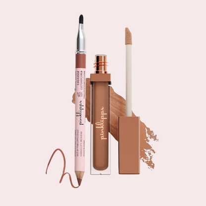 Neutral Brown Liner Lip Combos natural girl & neutral brown liners