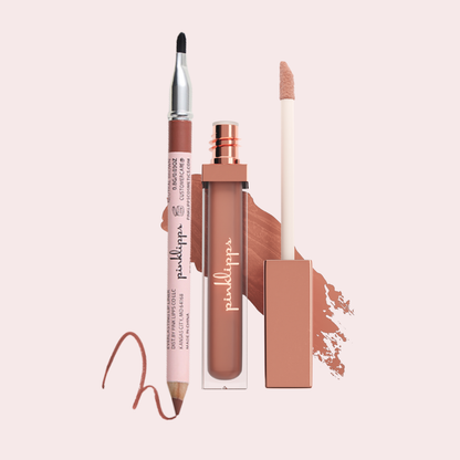 Lip Combos Nudist & Rose Brown Liner