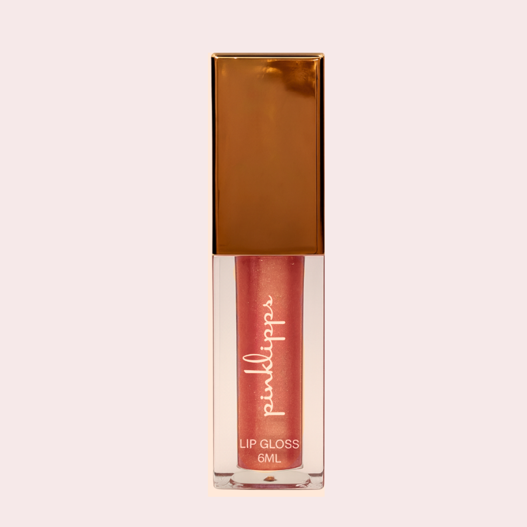 Pink Lipps She’s All That Glow Lip Oil– pink hydrating lip oil with rose-gold cap