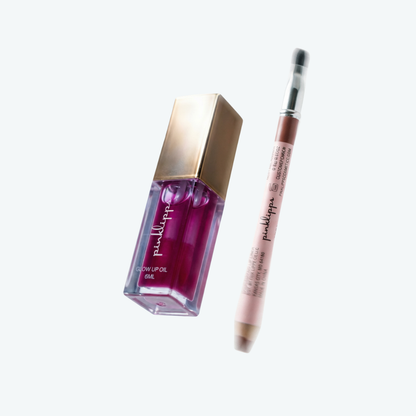 Glow Lip Oil + Lip Liner Combo